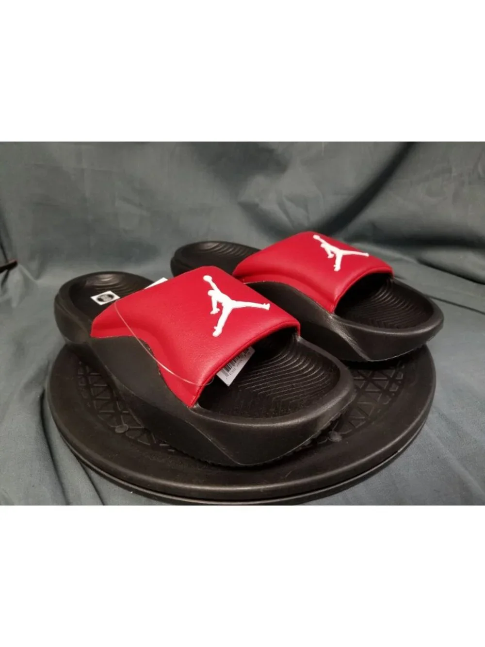 Jordan Franchise Slides Black Red White HF3263 600 Mens Size 8 NEW w/TAGS!